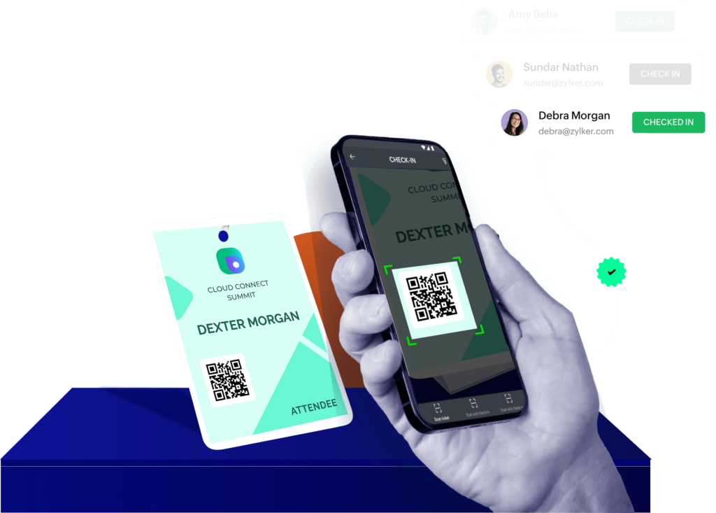 zoho Event Check in software