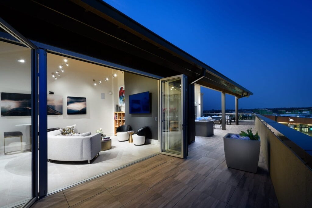 Denver penthouse with 360-degree views and a wraparound deck