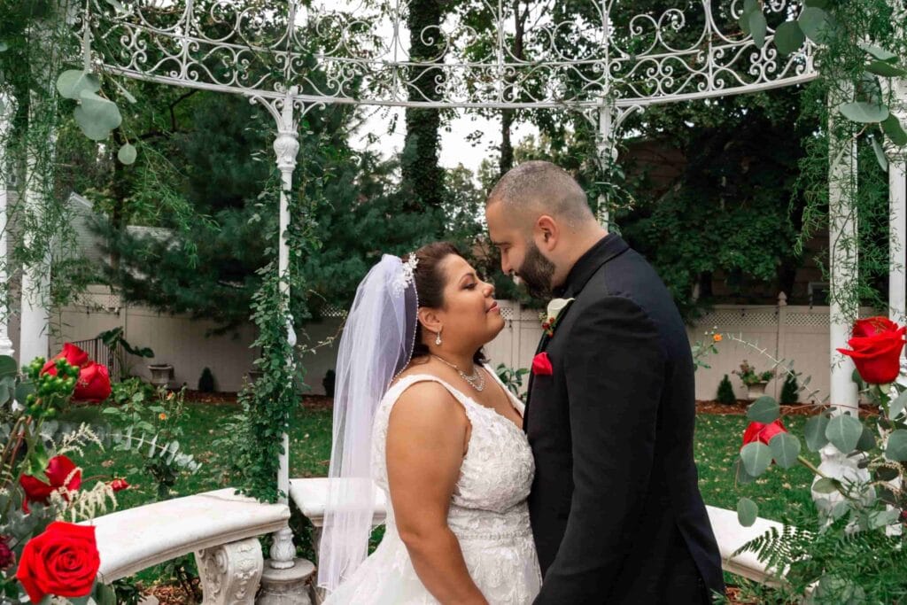 Romantic gazebo designed by San Diego wedding planner